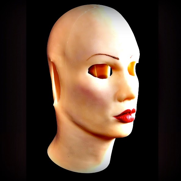 Female mask silicone bodysuit image
