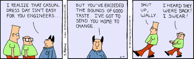 Dilbert Casual Day