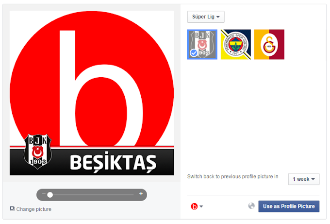 Facebook Profil Resmine Beşiktaş Yazısı ve BJK Amblemi Nasıl Eklenir?