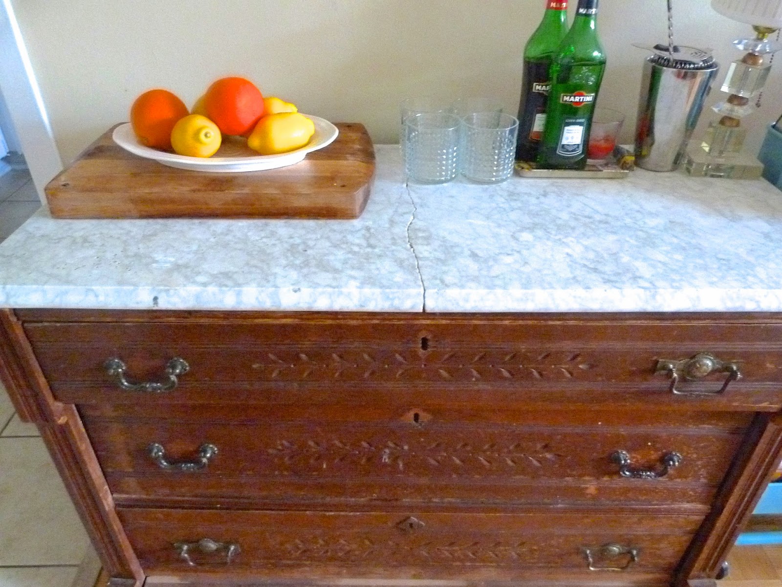 La Vie En Blanche Craigslist Finds Marble Top Dresser