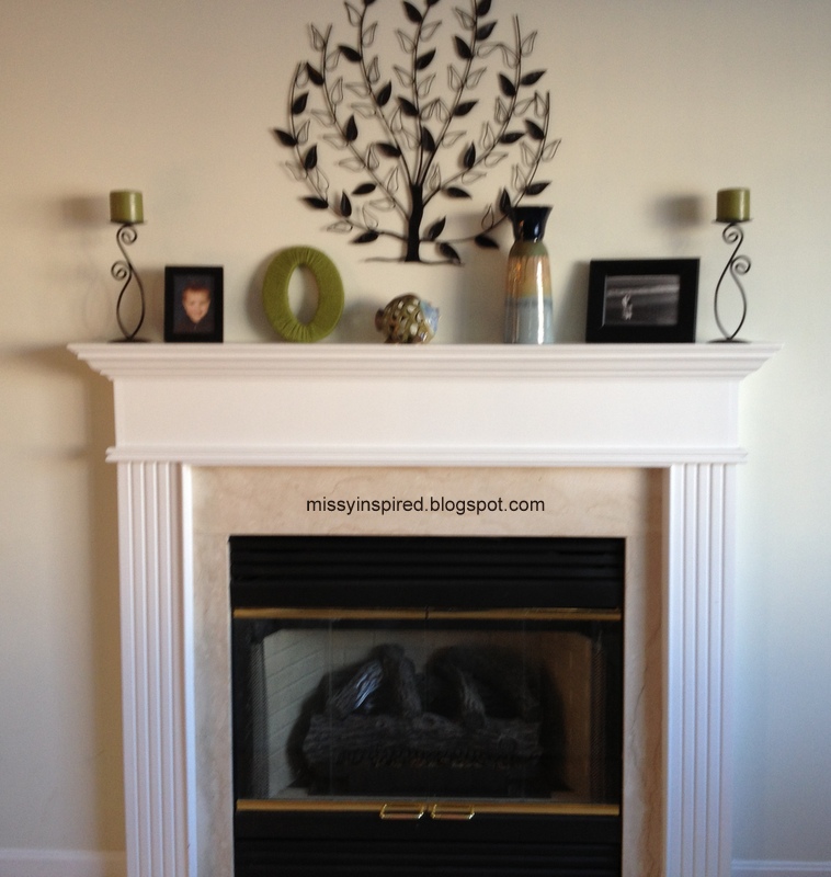 Missy Inspired A Mantel a Month January Mantel