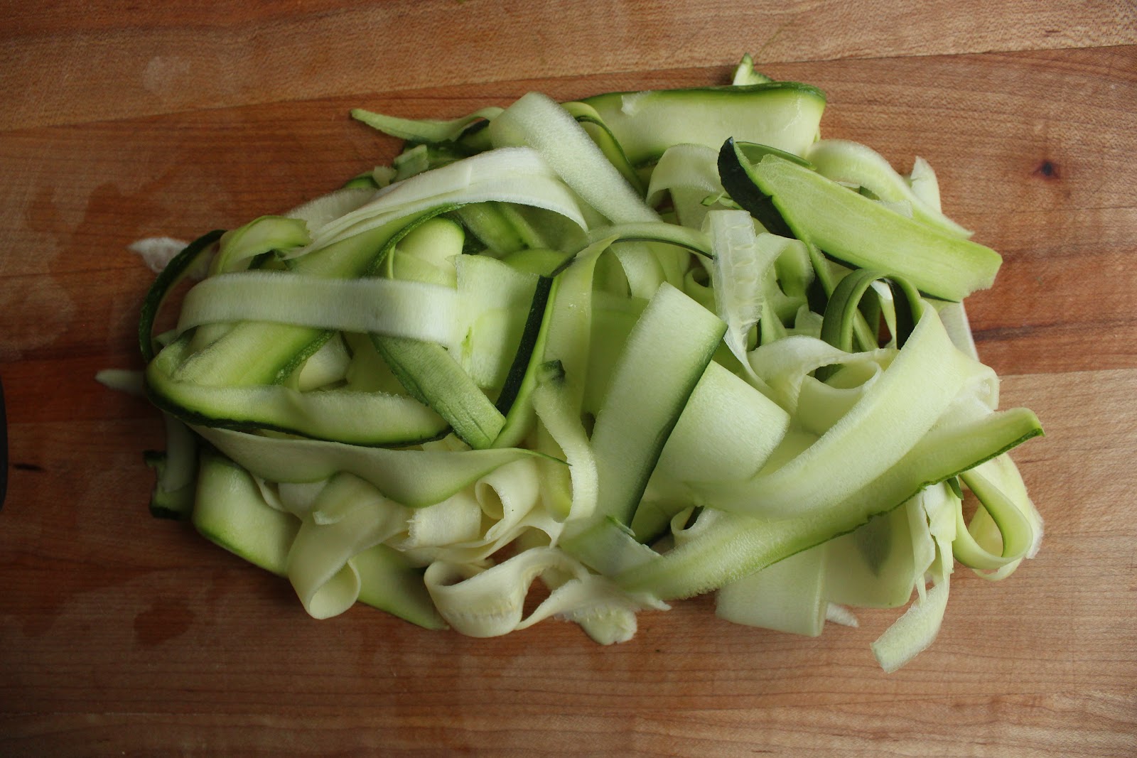Carey On Lovely Pickled Zucchini Ribbon Salad