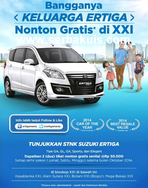 Hadiah Langsung 2 Voucher Tiket Nonton di XXI 