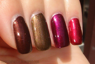 insta limited edition fall sally hansen dri polish swatches