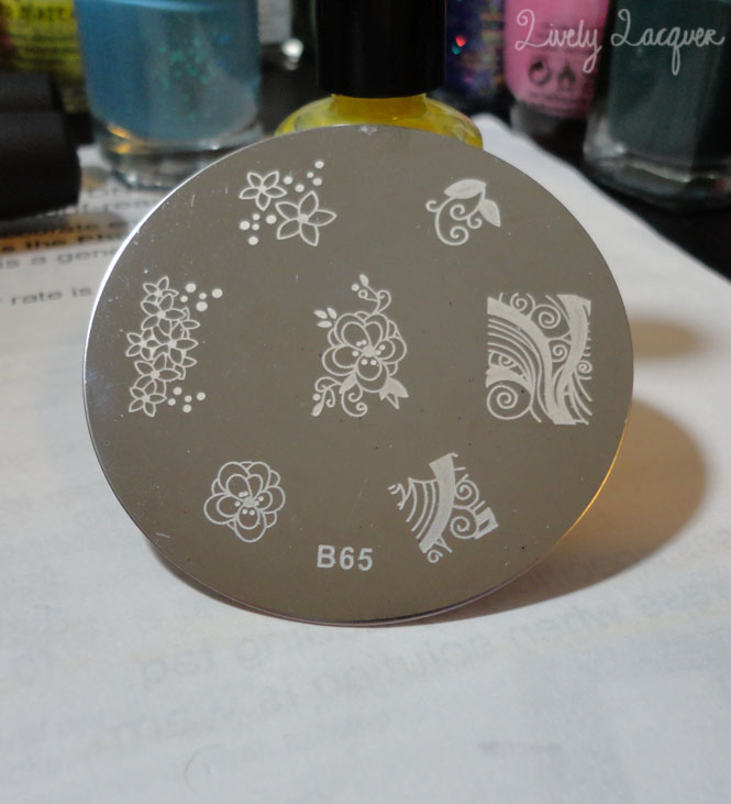 Lively Lacquer Review N.Nail Stamping Plate B65
