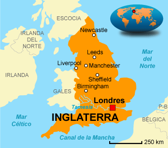 Capital De Inglaterra Mapa