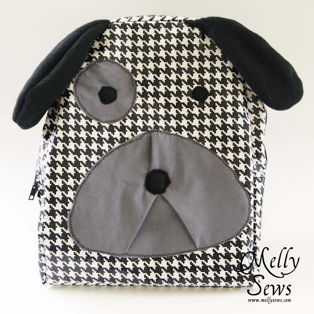 Hound Dog backpack tutorial for a toddler or child - so cute! - Melly Sews