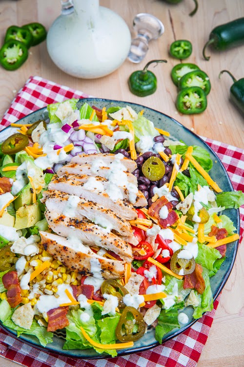 Southwestern Grilled Chicken Jalapeno Popper #Salad Southwestern Grilled Chicken Jalapeno Popper #Salad