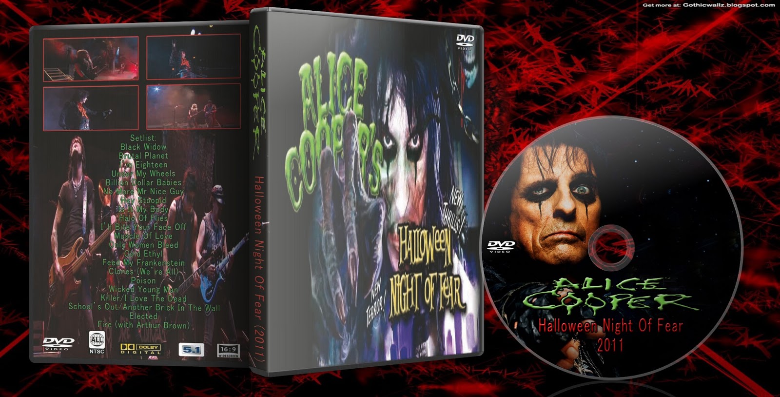 alice coopers halloween night of fear 2011 hdtv to dvd