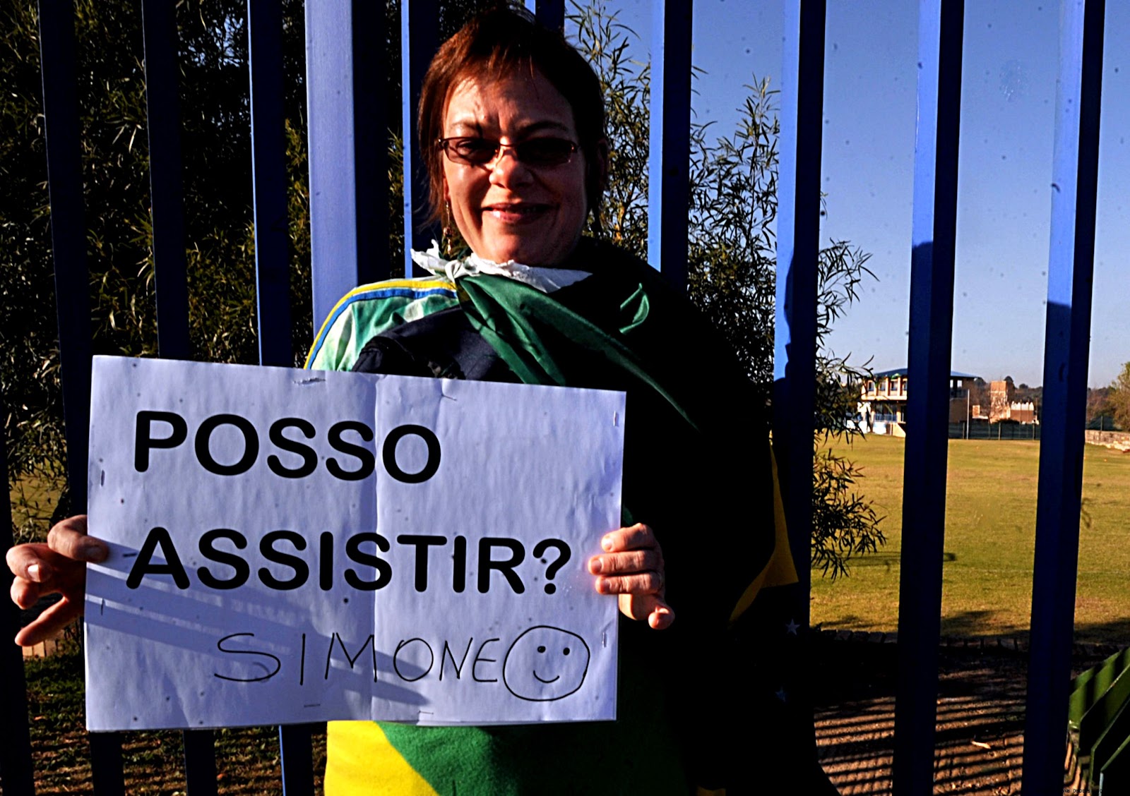 Description Fans at Brazil national football team training at Randburg Description Fans at Brazil national football team training at Randburg
