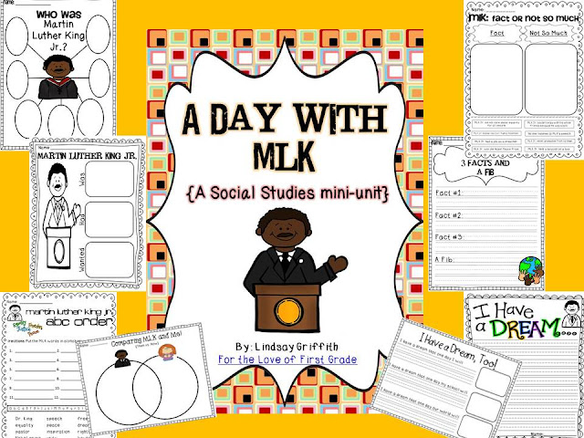 http://www.teacherspayteachers.com/Product/A-Day-With-MLK-Social-Studies-Mini-Unit-482560