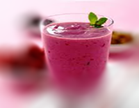 smoothie de framboesa