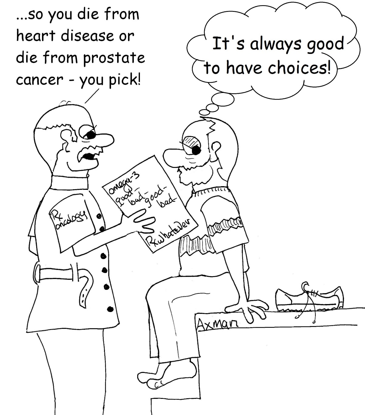 axman and prostate cancer Beware of Omega3 fatty acidsAre They now