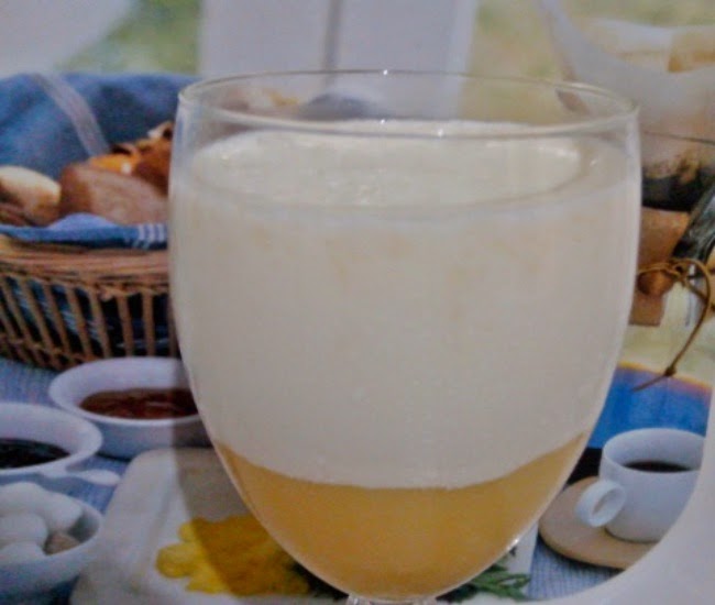 Panna Cotta Con Crema De Limón Y Manzana Sin Azúcar
