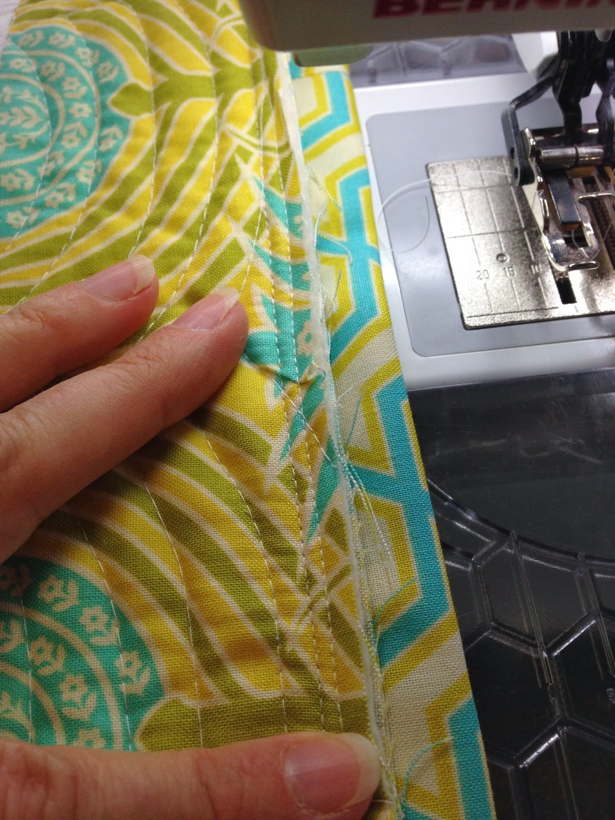 MsMidge Cushion For Christmas Blog Hop Paper Pieced & Machine