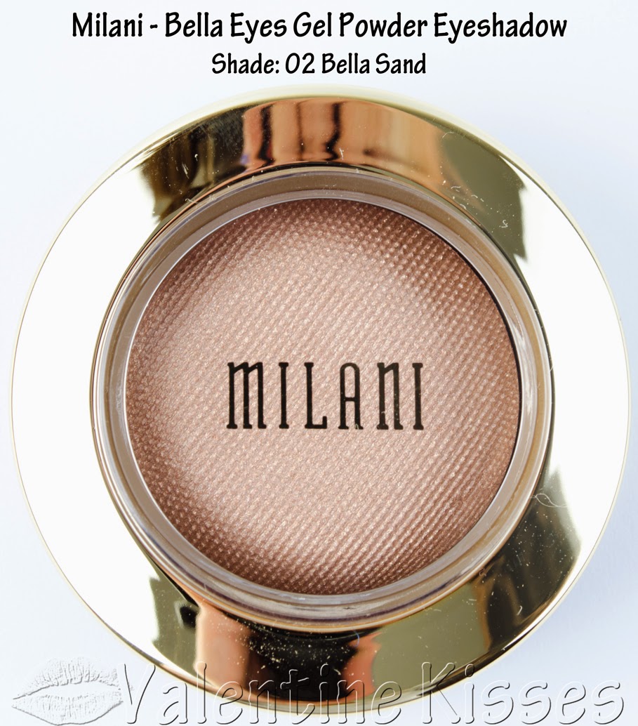 Valentine Kisses Milani Bella Eyes Gel Powder Eyeshadow swatches