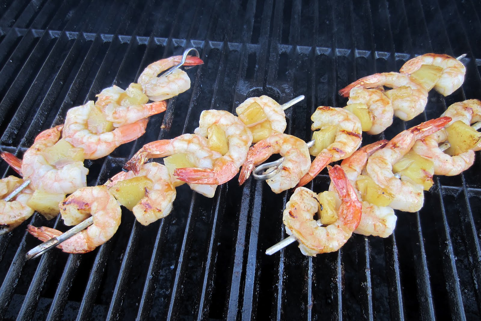 A Busy Mom of Two In the Kitchen Lime Glazed Shrimp and Pineapple Kabobs