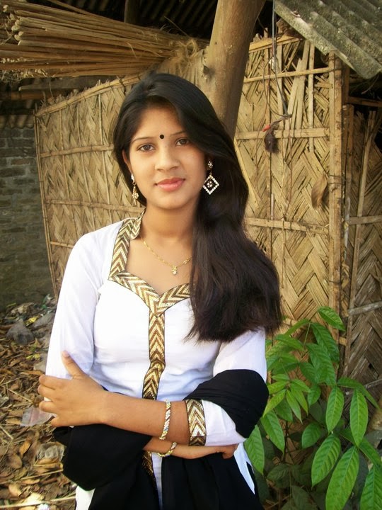 Bangladeshi cute girl showing her