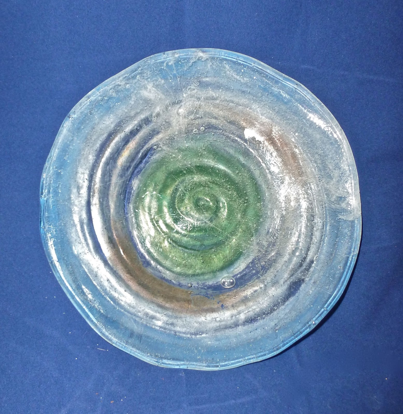 Handmade Glass Salad/Dessert Plate Purge & Reap Sale