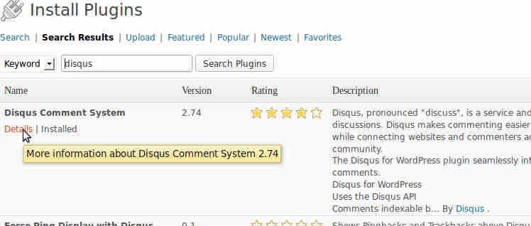 Install disqus comment system