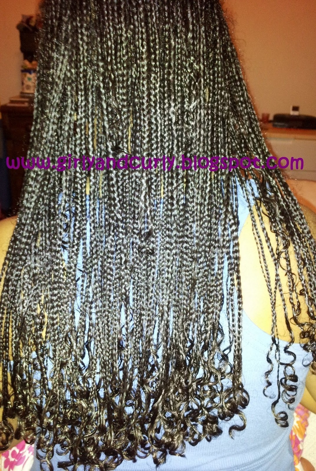 Girly And Curly Update On Mini Braids Going On 4 Weeks