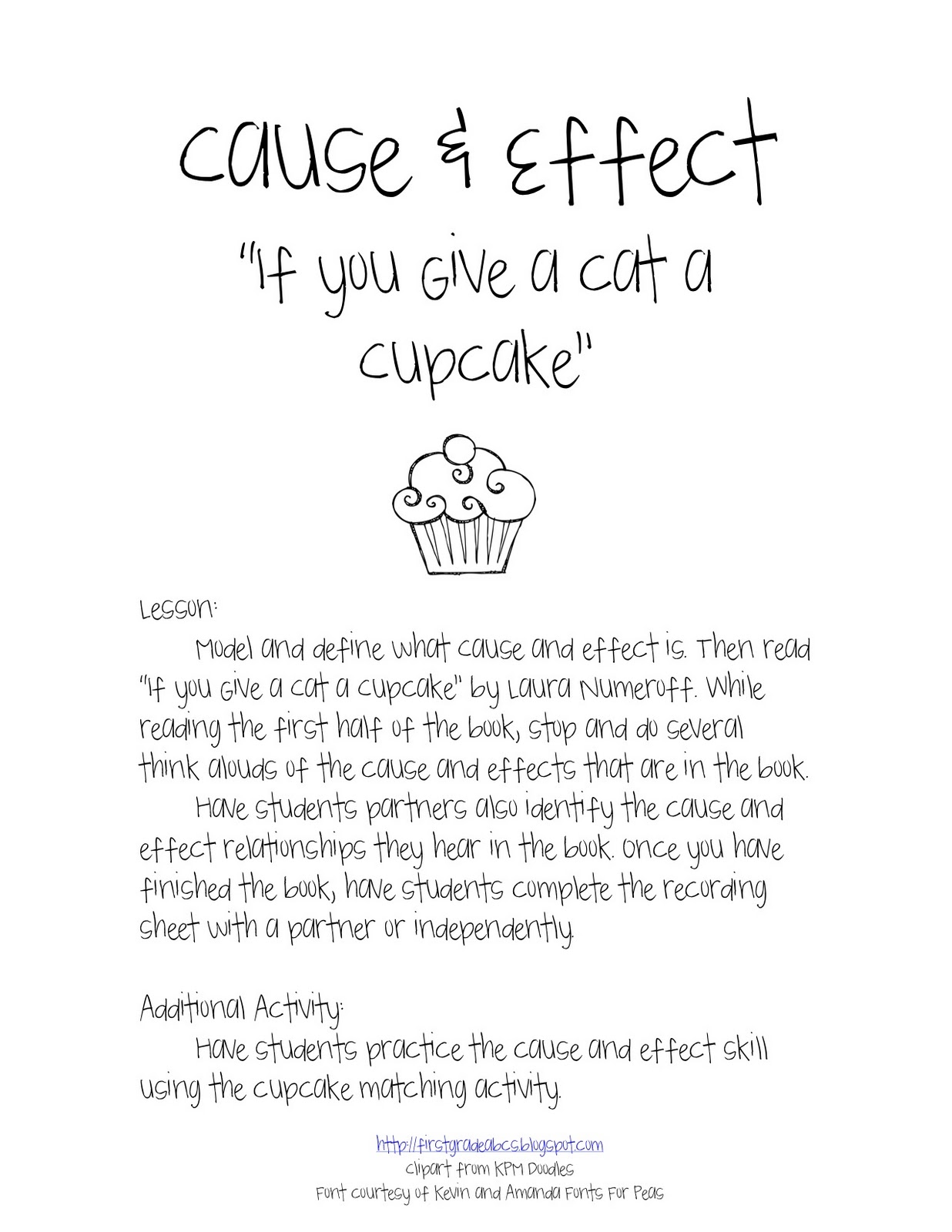 Cupcakes Outline