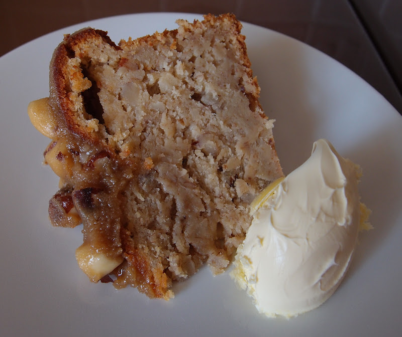 The Caked Crusader Toffee topped banana and brazil nut cake