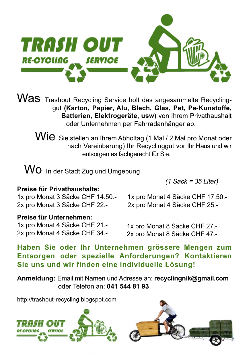 Trash Out Recycling Trash Out Recycling Zug