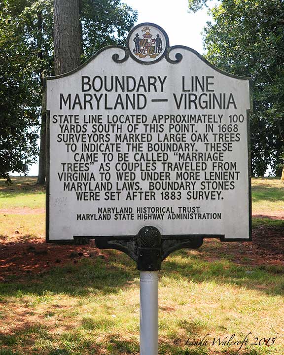 The View from Squirrel Ridge Signs at the Maryland Line