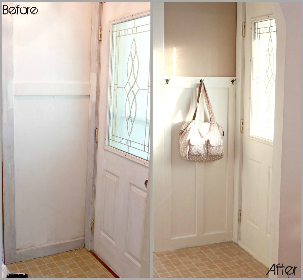 My Sister's New House & A Coat Closet Turned Entry Nook...{Entry