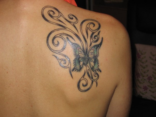 Butterfly Tattoos On Shoulder