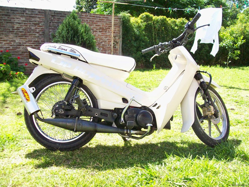 Modifikasi Motor Yamaha Sigma Putih