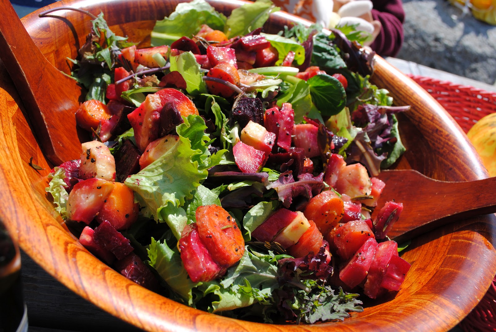 Roasted Root Veggies Salad