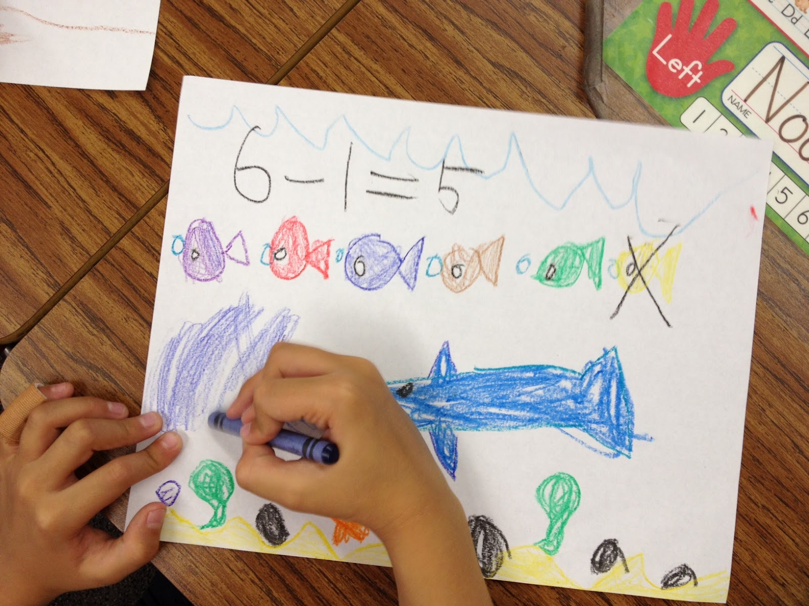 Subtraction With Drawings Apples & ABC's