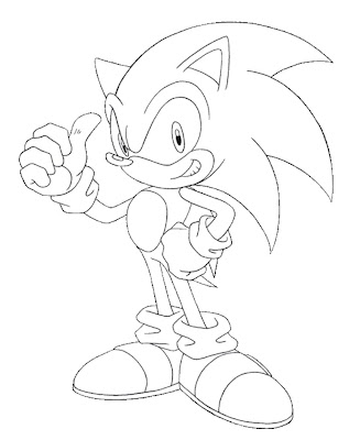 Sonic Coloring Pages