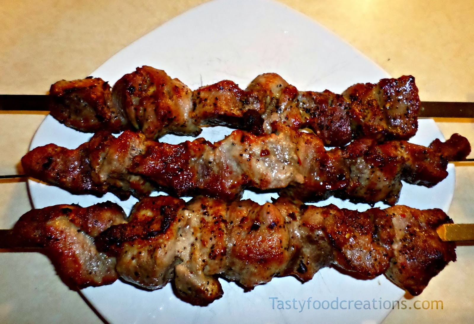 Tasty Food Creations Grilled Pork Kebabs