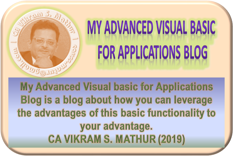 My Advanced Visual Basic for Applications Blog