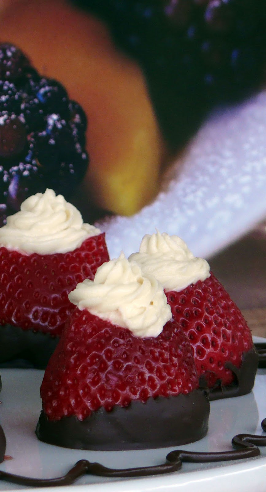 Thibeault's Table Cream Cheese Filled Strawberries