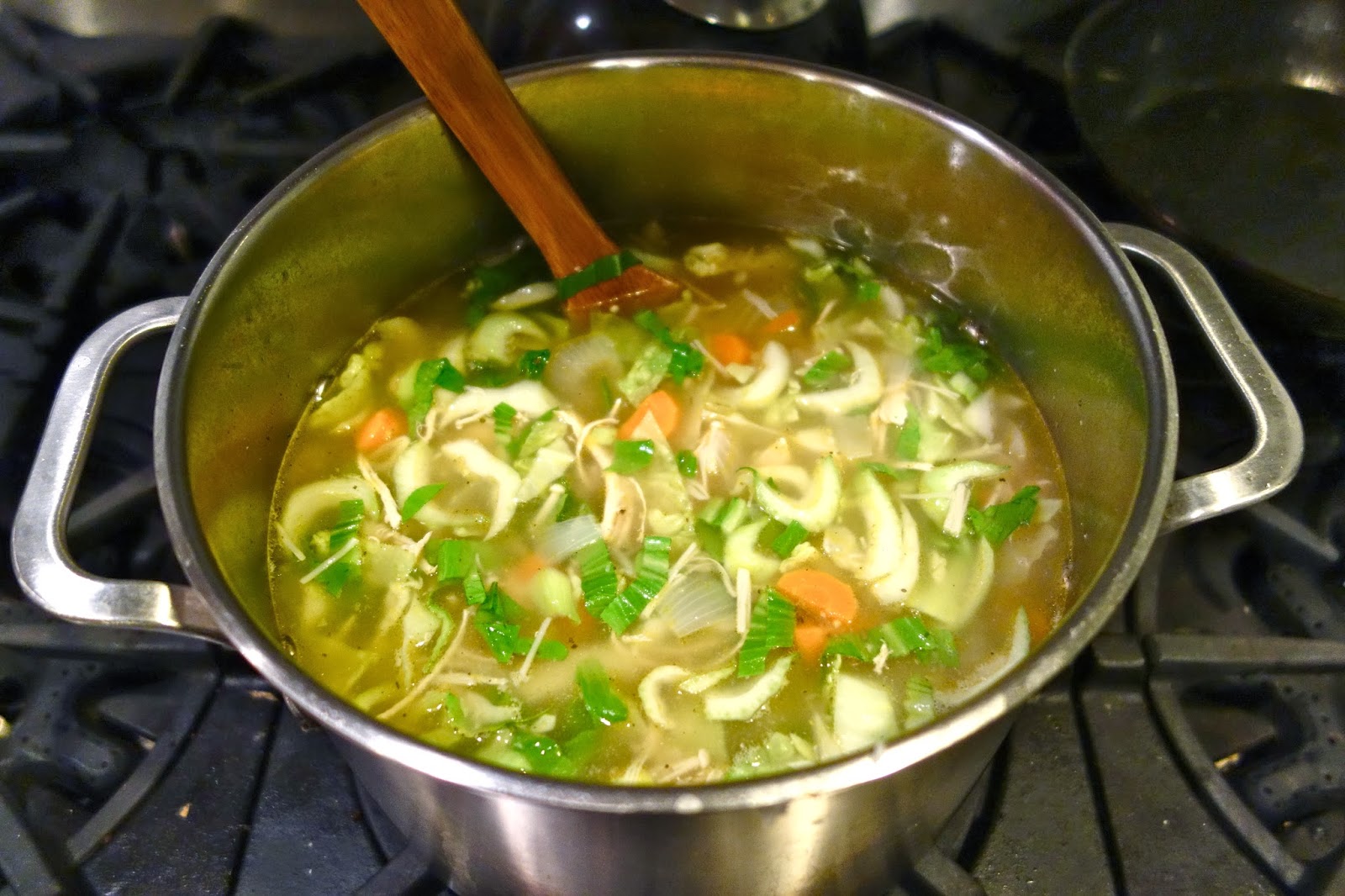 rustyfarmhouse Hearty Chicken and Rice Soup with Asian Veggies