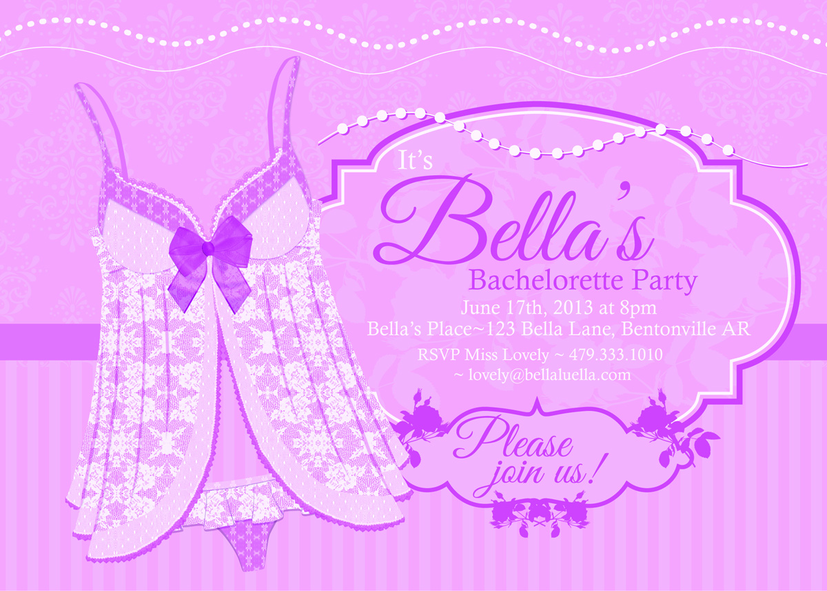 bella luella bachelorette party invitations