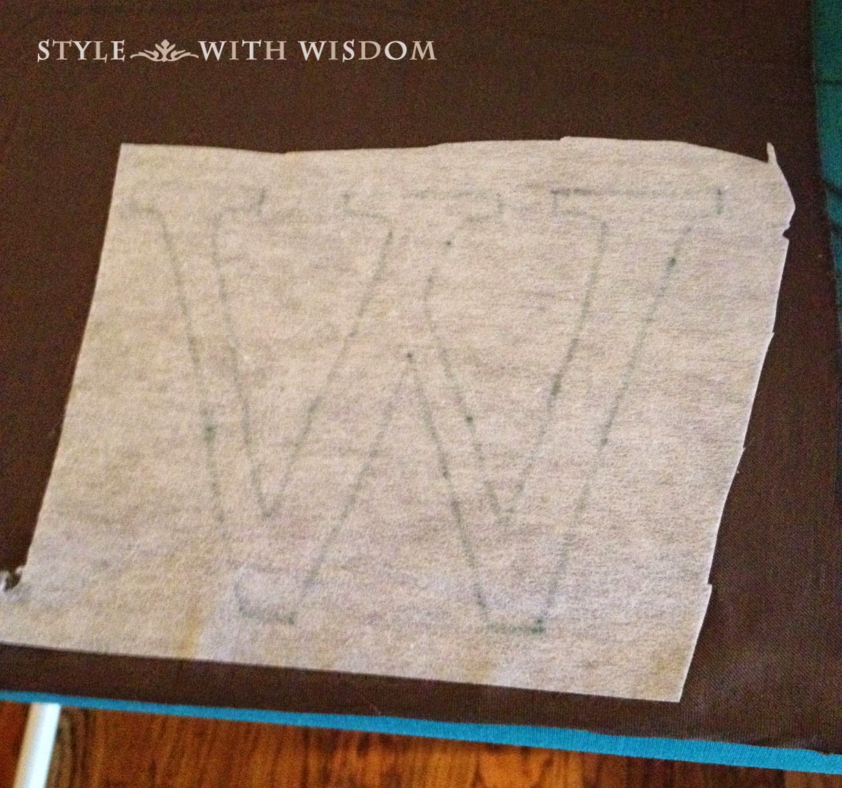Style with Wisdom Monogram Applique Pillow Tutorial