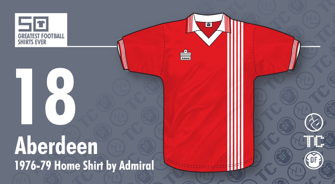 The Football Attic 50gfse 18 Aberdeen 1976 79 Home Shirt By