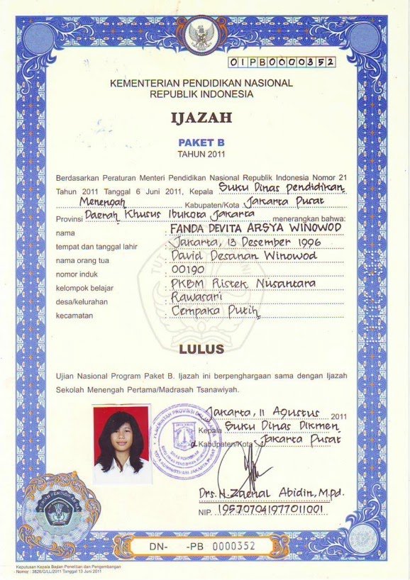 Contoh Ijazah Paket C 2020 Carles Pen Contoh Ijazah Paket C 2020 Carles Pen