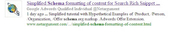 job tile, organization name in Google search rich snippet job, organization name in rich snippet