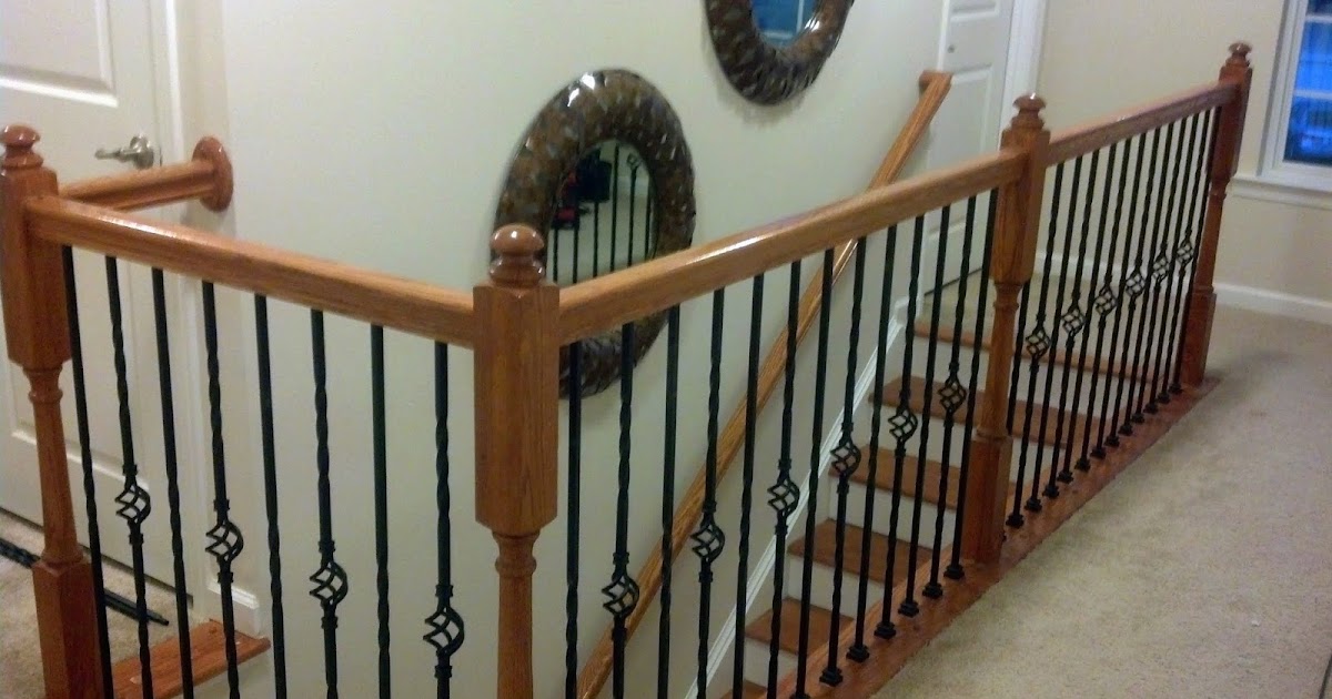 Road to the Ravenna DIY Iron Baluster Upgrade Straight Handrail