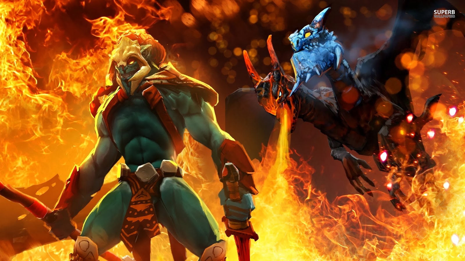 Dota 2 Wallpapers: Dota 2 Wallpaper - Huskar and Jakiro 1920x1080 HD
