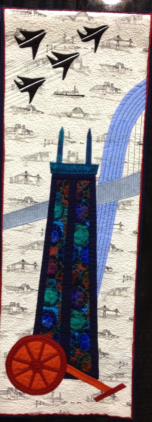 Humble Quilts Bridges Of Portland at NW Quilt Expo