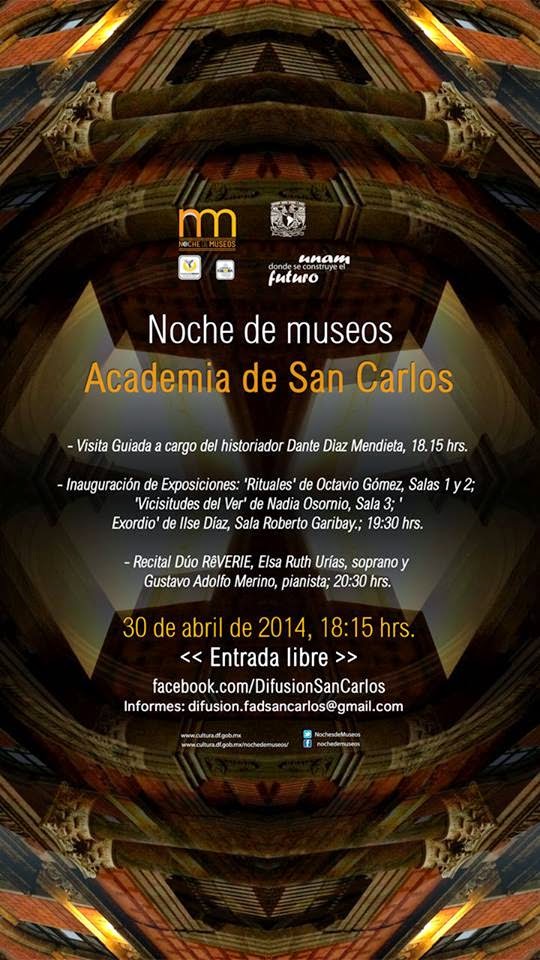 Programa de Actividades Noche de Museos en la Academia de San Carlos