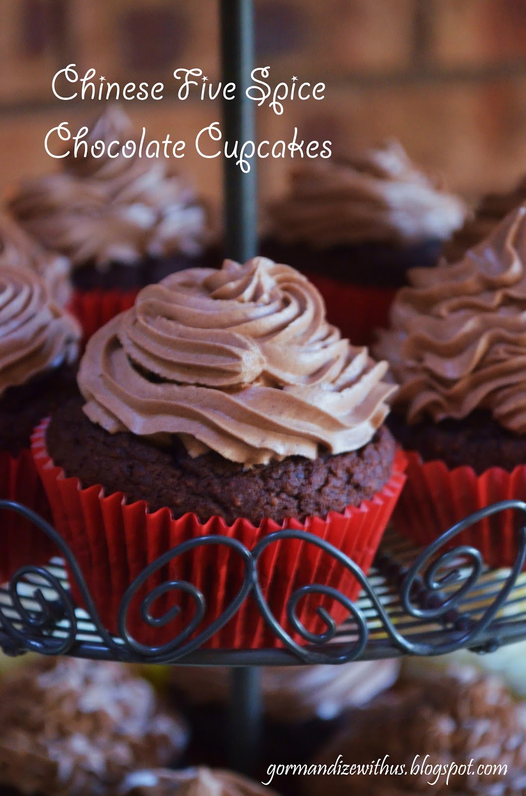 Gormandize Chinese Five Spice Chocolate Cupcakes