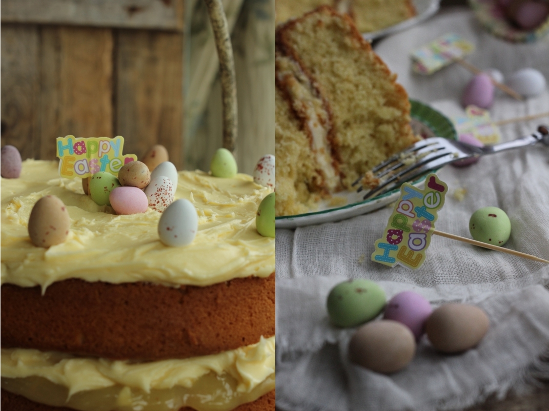 Lemon Frosted Easter Cake Nessa's Family Kitchen